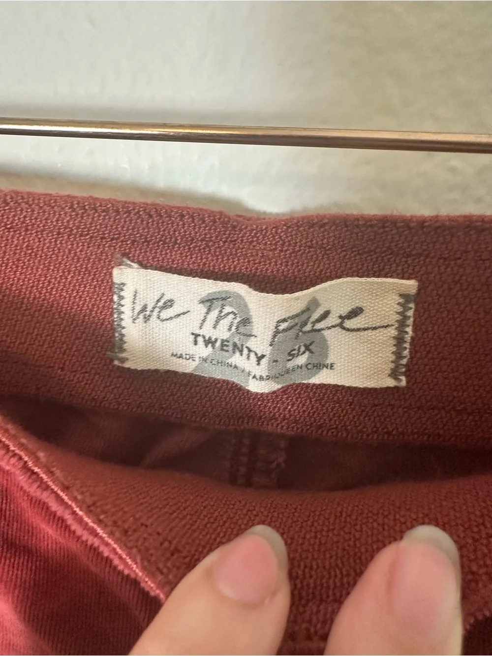 Free People Pull On Corduroy Flare Pants Rose Pink Red 26